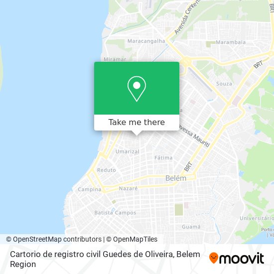 Cartorio de registro civil Guedes de Oliveira map