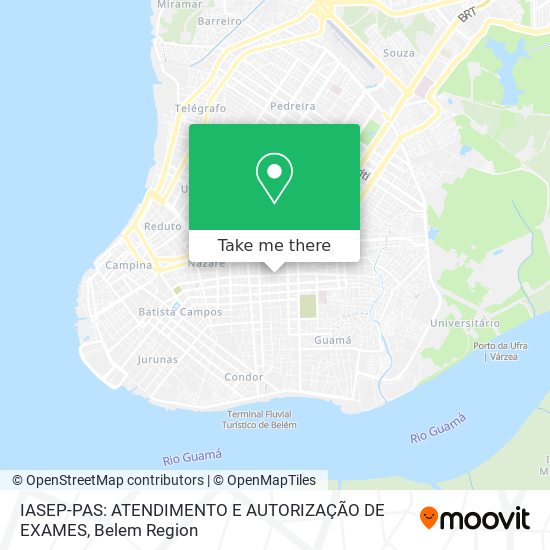 IASEP-PAS: ATENDIMENTO E AUTORIZAÇÃO DE EXAMES map