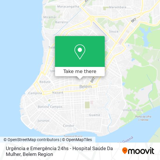 Urgência e Emergência 24hs - Hospital Saúde Da Mulher map