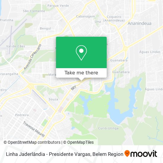 Mapa Linha Jaderlândia - Presidente Vargas