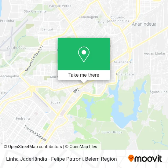 Linha Jaderlândia - Felipe Patroni map