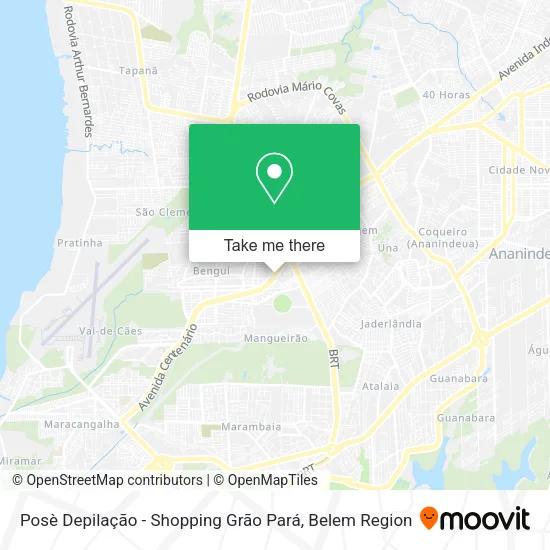 Posè Depilação - Shopping Grão Pará map