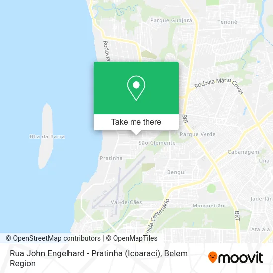 Rua John Engelhard - Pratinha (Icoaraci) map