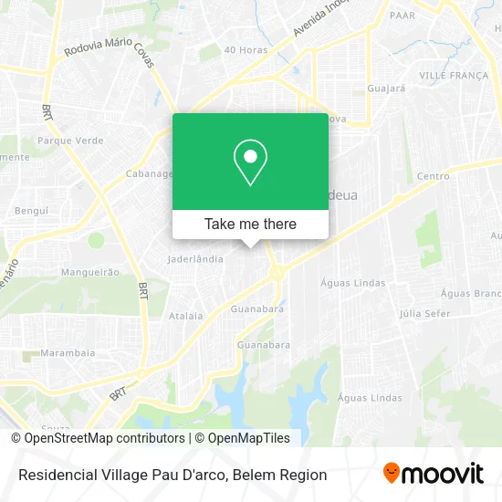 Residencial Village Pau D'arco map