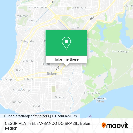 CESUP PLAT BELEM-BANCO DO BRASIL map