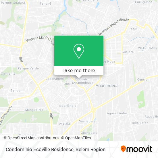 Condomínio Ecoville Residence map