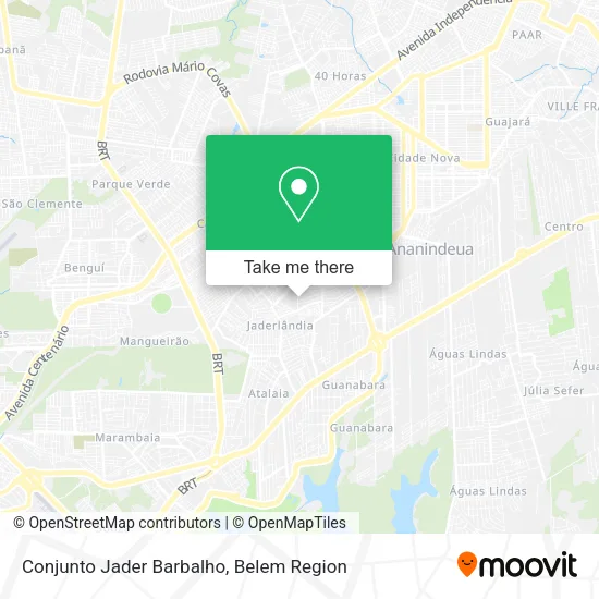 Conjunto Jader Barbalho map