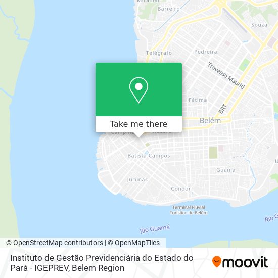 Instituto de Gestão Previdenciária do Estado do Pará - IGEPREV map