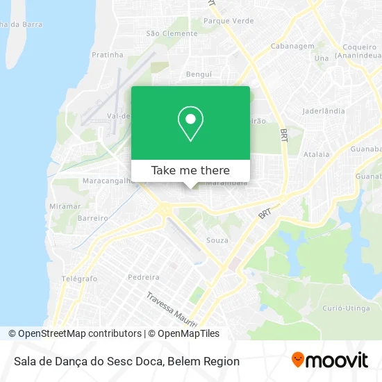 Sala de Dança do Sesc Doca map