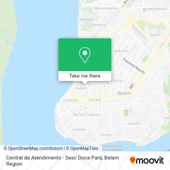 Central de Atendimento - Sesc Doca Pará map