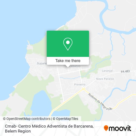 Mapa Cmab- Centro Médico Adventista de Barcarena