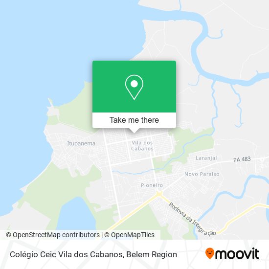 Colégio Ceic Vila dos Cabanos map