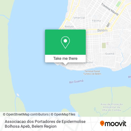 Associacao dos Portadores de Epidermolise Bolhosa Apeb map