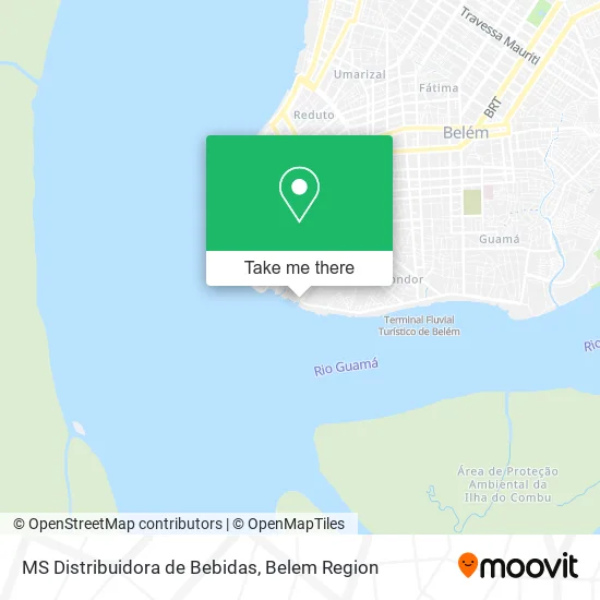 MS Distribuidora de Bebidas map