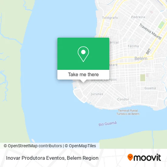 Inovar Produtora Eventos map