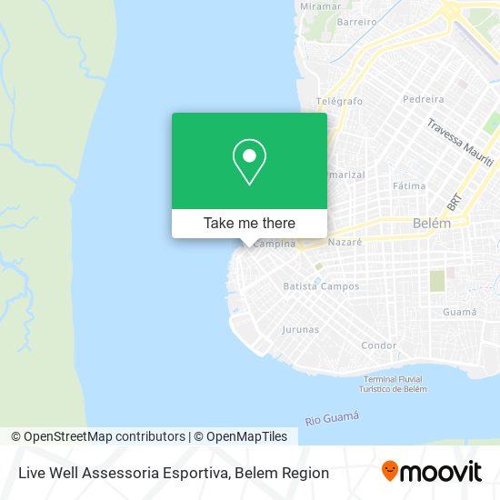 Mapa Live Well Assessoria Esportiva