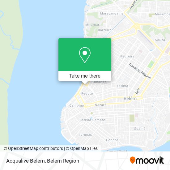 Acqualive Belém map