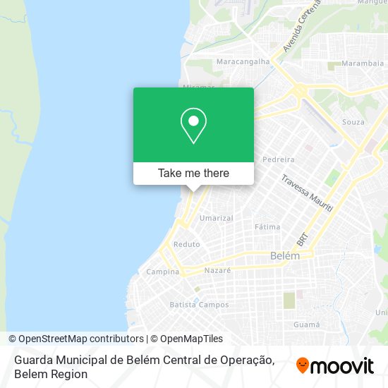 Guarda Municipal de Belém Central de Operação map