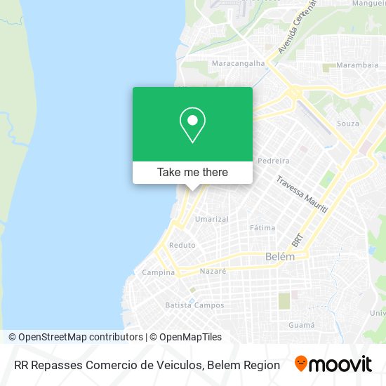 Mapa RR Repasses Comercio de Veiculos