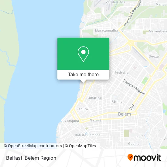 Belfast map