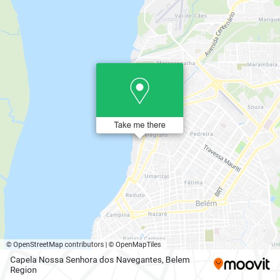 Mapa Capela Nossa Senhora dos Navegantes