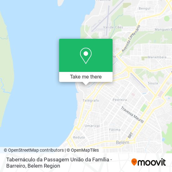 Tabernáculo da Passagem União da Família - Barreiro map