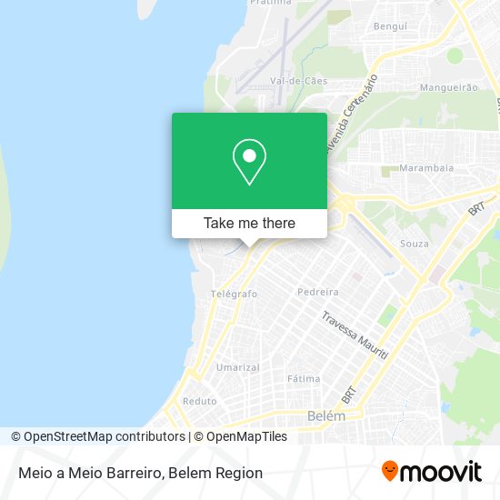 Meio a Meio Barreiro map