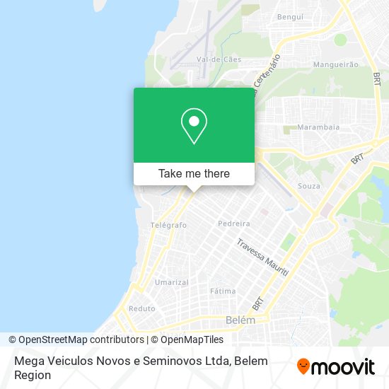 Mapa Mega Veiculos Novos e Seminovos Ltda