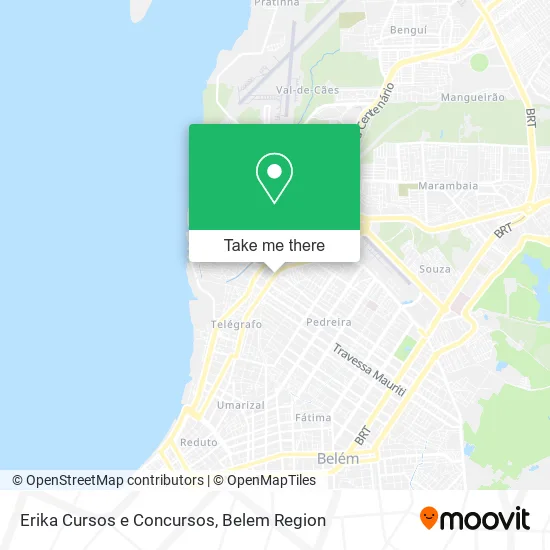 Erika Cursos e Concursos map