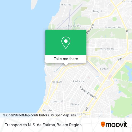 Transportes N. S. de Fatima map