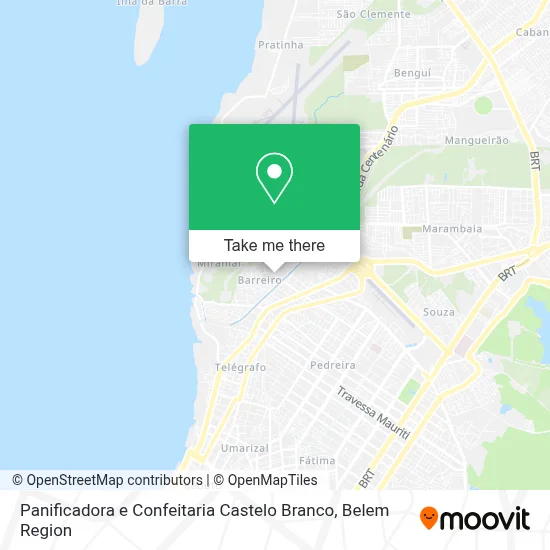 Panificadora e Confeitaria Castelo Branco map