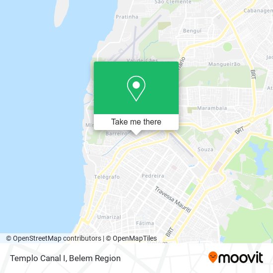 Templo Canal I map