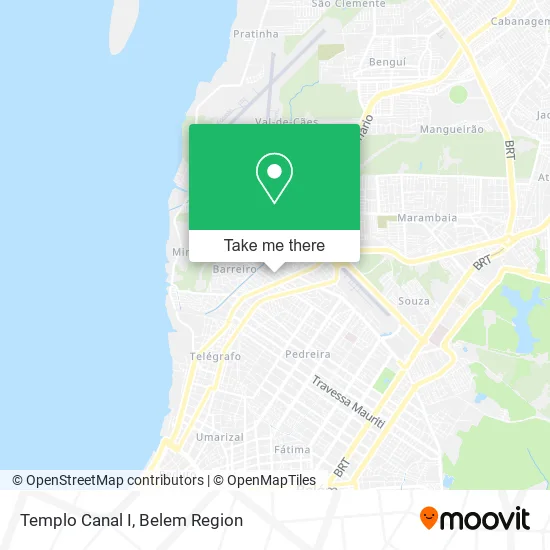Templo Canal I map