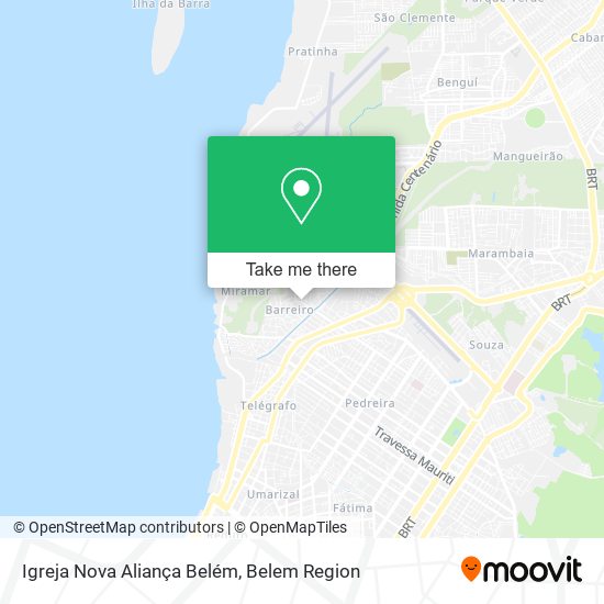 Igreja Nova Aliança Belém map