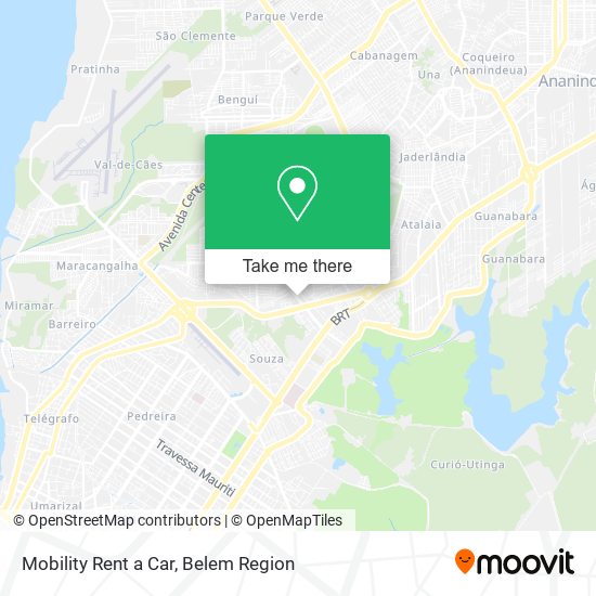 Mobility Rent a Car map