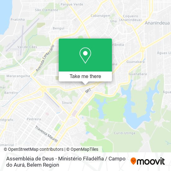 Assembléia de Deus - Ministério Filadélfia / Campo do Aurá map