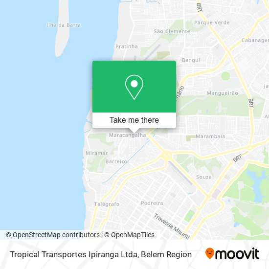 Tropical Transportes Ipiranga Ltda map