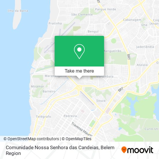 Comunidade Nossa Senhora das Candeias map