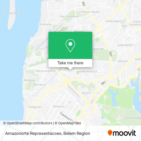 Amazonorte Representacoes map