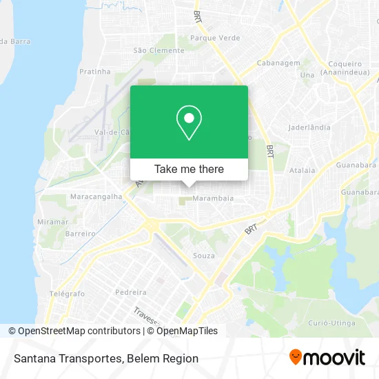 Santana Transportes map