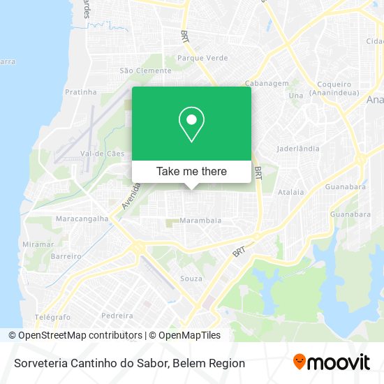 Sorveteria Cantinho do Sabor map