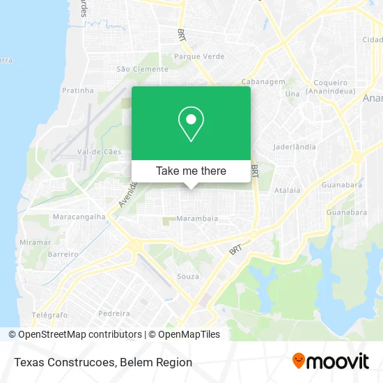 Texas Construcoes map