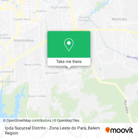 Ipda Sucursal Distrito - Zona Leste do Pará map