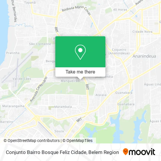 Conjunto Bairro Bosque Feliz Cidade map