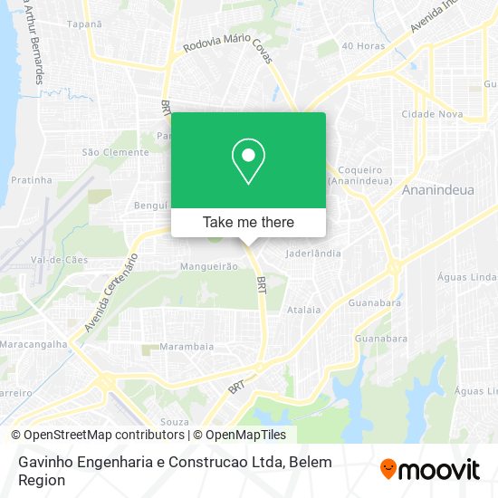 Mapa Gavinho Engenharia e Construcao Ltda