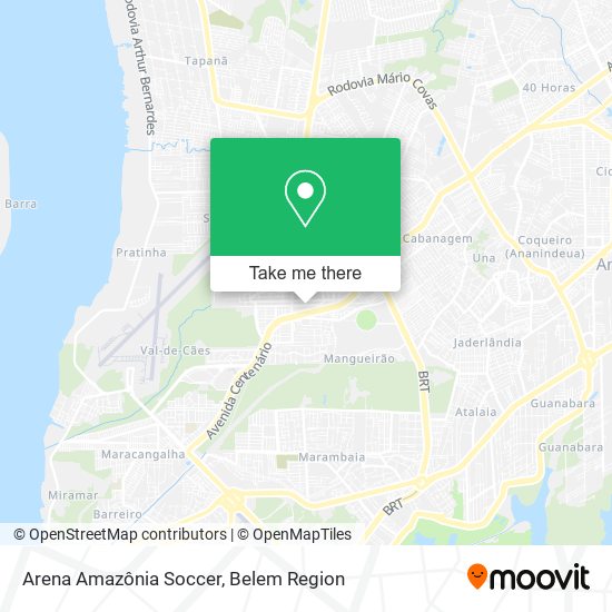 Arena Amazônia Soccer map