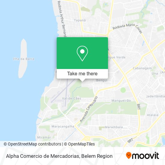 Alpha Comercio de Mercadorias map