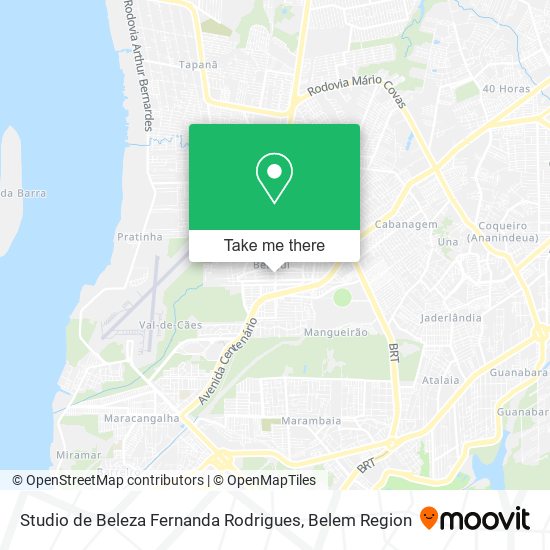 Mapa Studio de Beleza Fernanda Rodrigues