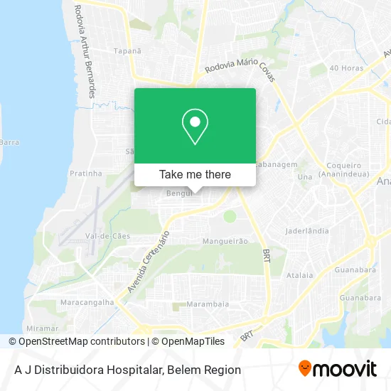 A J Distribuidora Hospitalar map