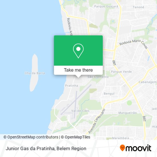 Mapa Junior Gas da Pratinha